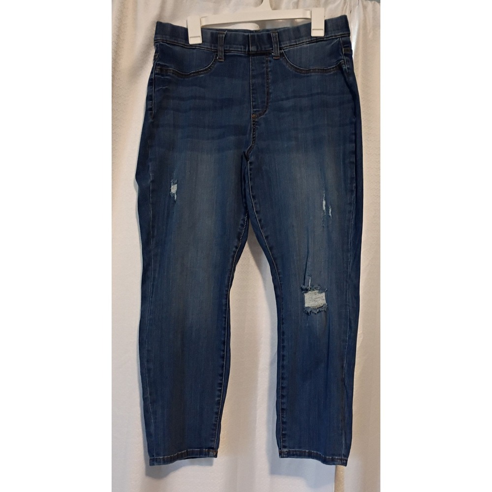 Judy Blue Dark Blue Distressed Boyfriend Jeans